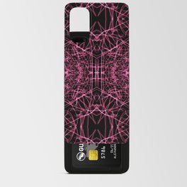 Liquid Light Series 34 ~ Red Abstract Fractal Pattern Android Card Case