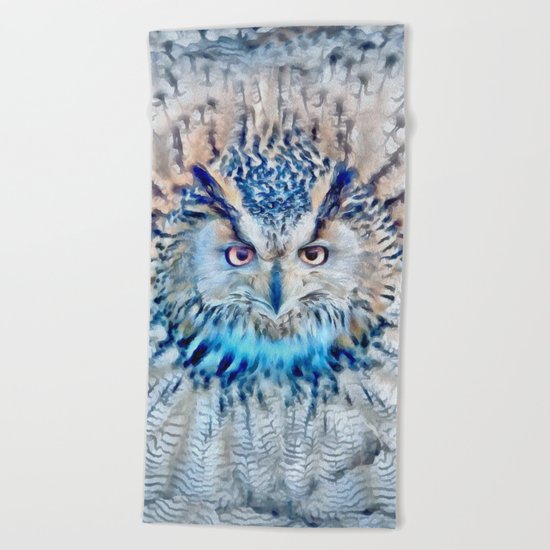 Owl II Beach Towel