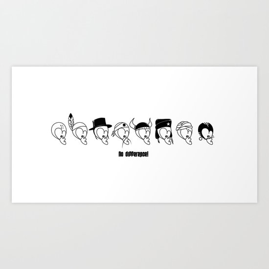 No difference! Art Print