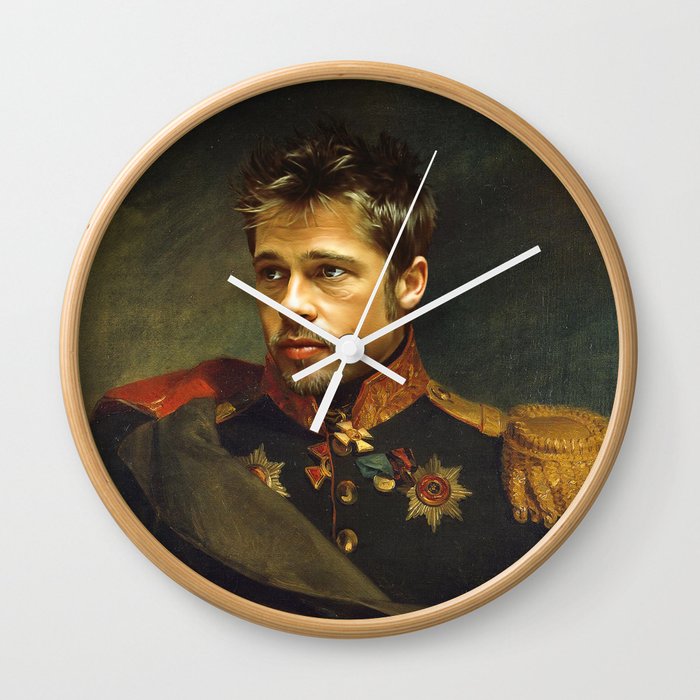 Brad Pitt - replaceface Wall Clock
