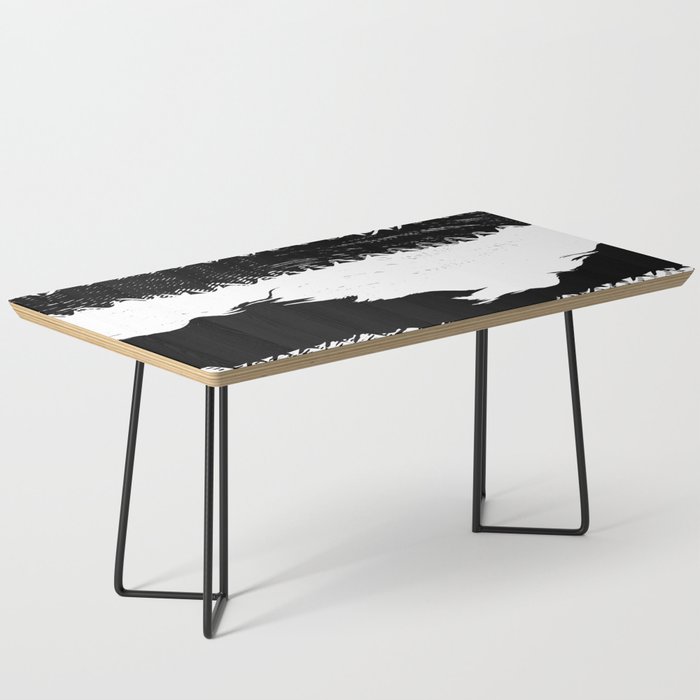 Abstract black and white stripes Coffee Table