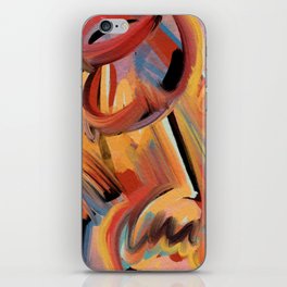 Sacred Fire Dream Abstract Art by Emmanuel Signorino iPhone Skin