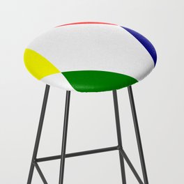 Primary colored triangles Bar Stool