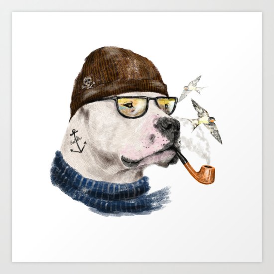 Mr.Mastiff Art Print