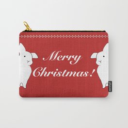 Bunny Christmas Carry-All Pouch