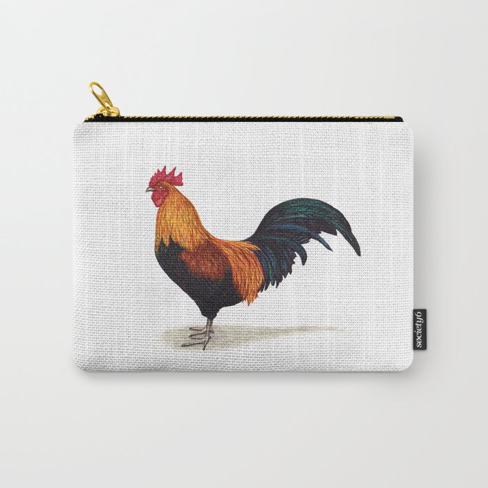 Rooster by Lars Furtwaengler | Ink Pen | 2011 Carry-All Pouch