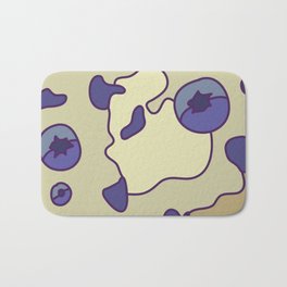 Blueberry Scone Bath Mat | Food, Curated, Foodart, Food Art, Blueberry, Foodie, Blueberries, Cookies, Cookie, Drawing 