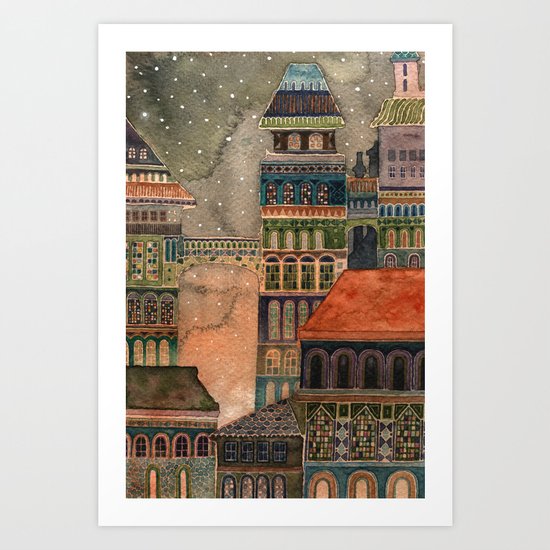 first snow Art Print
