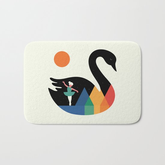 Swan Dance Bath Mat