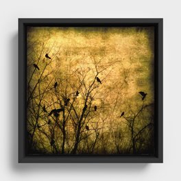 The Raven's Song Framed Canvas