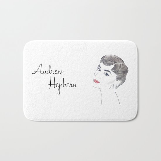 Audrey Hepburn Bath Mat