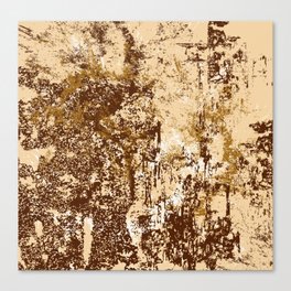 Brown Tan and Cream Grunge Background. Canvas Print