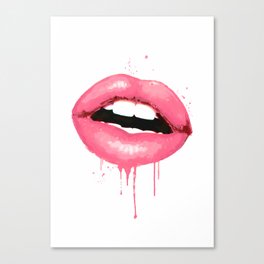 Lips Painting Canvas Prints For Any Decor Style Society6