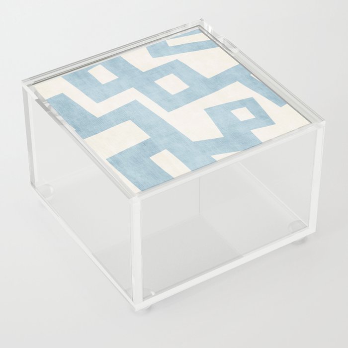 Light Blue Modern Abstract Nordic Simple Acrylic Box