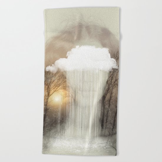 Raining Tears Beach Towel