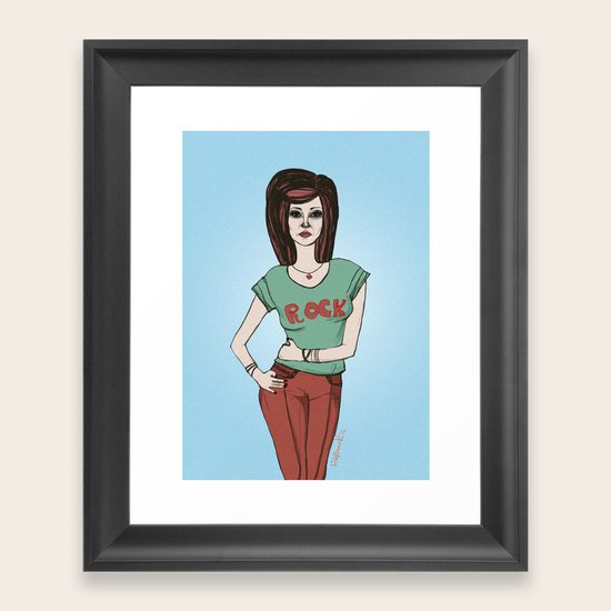Rock Framed Art Print