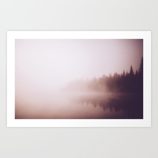 Fog #forest Art Print