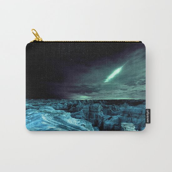 galaxy mountains teal Carry-All Pouch