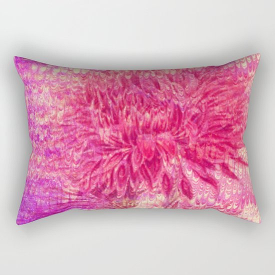 pink Chrysanthemum Rectangular Pillow
