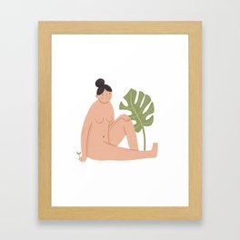 Plant Lady Framed Art Print