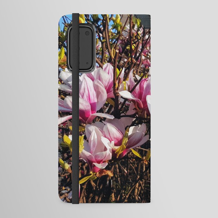 Flower blooming pink Android Wallet Case