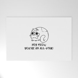 Hey Meow, You're an All-Star! Welcome Mat