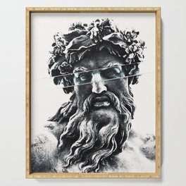 Zeus the king of gods Serving Tray
