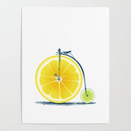 Lemon Lime and an Old Bike Poster