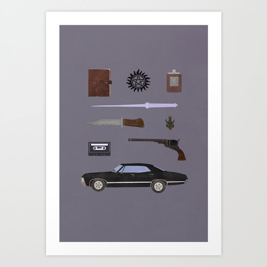 Supernatural v2 Art Print