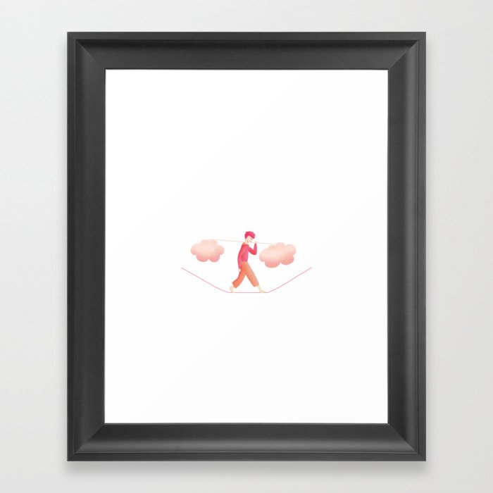 cloud walker Framed Art Print