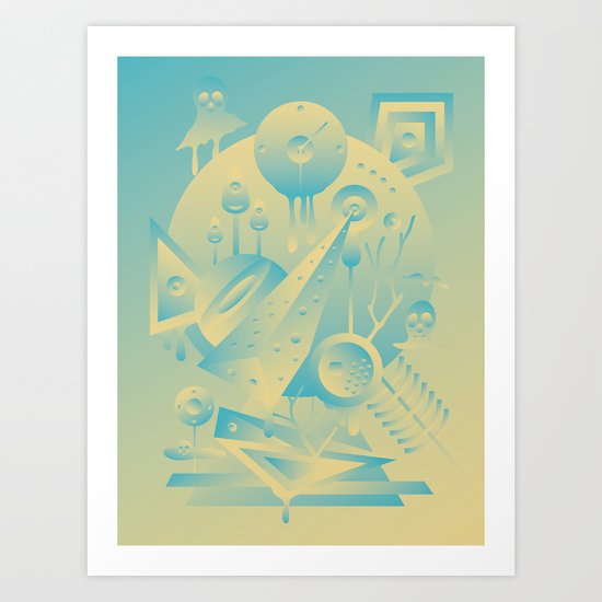 Geometromorphic Sky Art Print