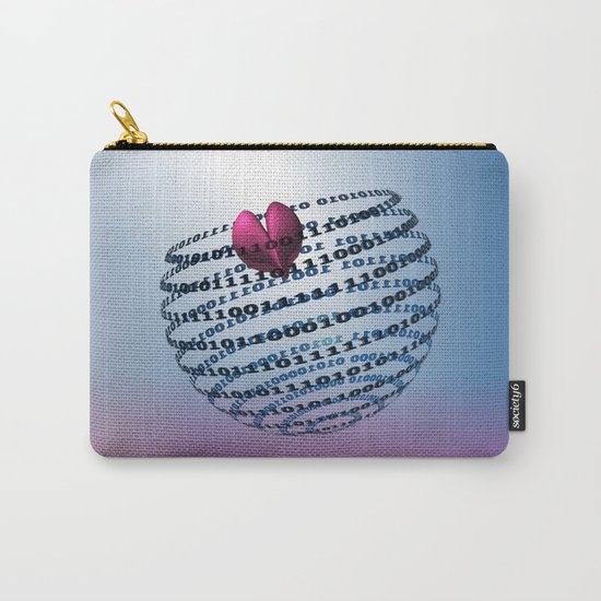Digitalized Love Carry-All Pouch