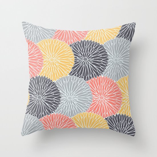 Flower Infusion Throw Pillow