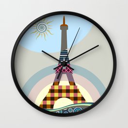 Eiffel Tower Wall Clock