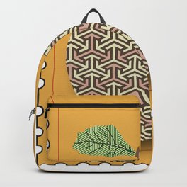 Patterned Apple Backpack