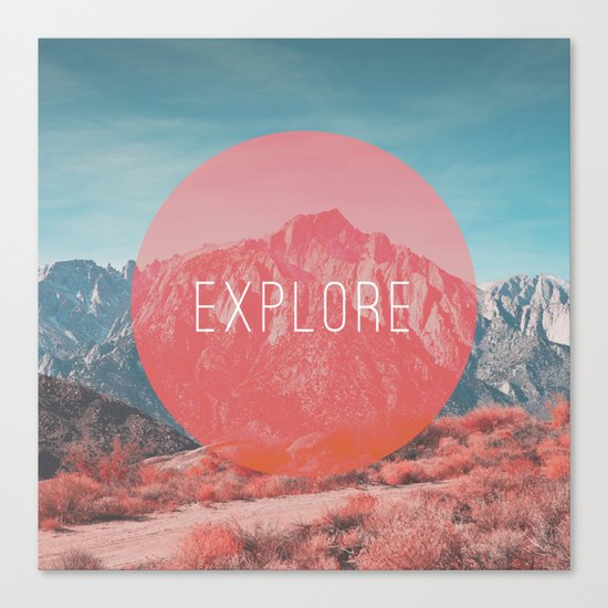 Explore Canvas Print