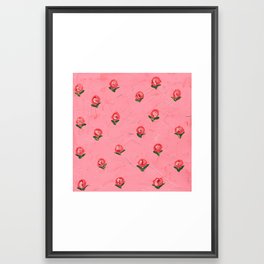 Rosebud Wall by Love Katie Darling Framed Art Print