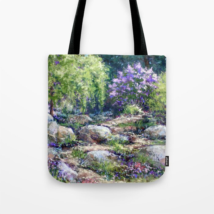 Path to Lilacs Tote Bag