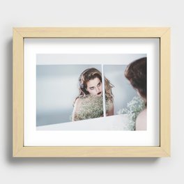 Baby's Breath Recessed Framed Print