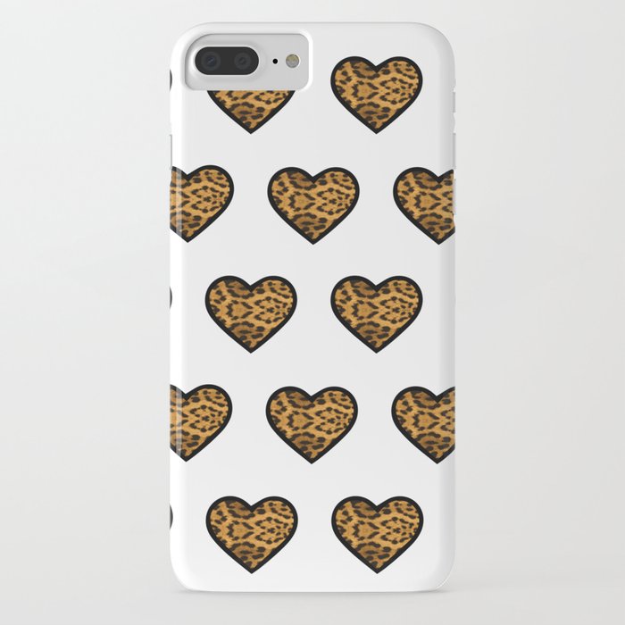 Baesic Leopard Hearts iPhone Case