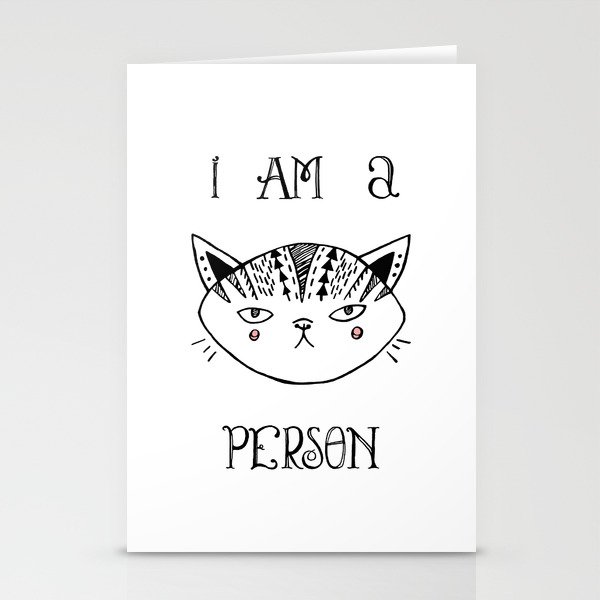 Cat Person Stationery Cards