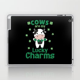 Cows Are My Lucky Charms St Patrick's Day Laptop Skin