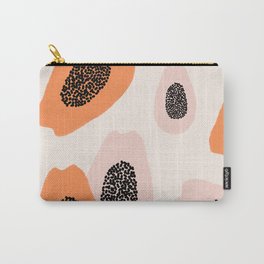 Papaya Carry-All Pouch | Graphicdesign, Curated, Faithelizabeth, Facemask, Orange, Trendy, Pink, Tropicalfruit, Feelgood, Bright 
