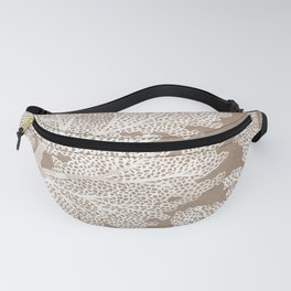 Sea Fan Coral – White on Kraft Fanny Pack