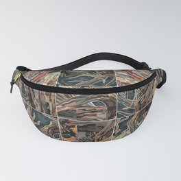 Cypress Forest Organic Tiles Fanny Pack
