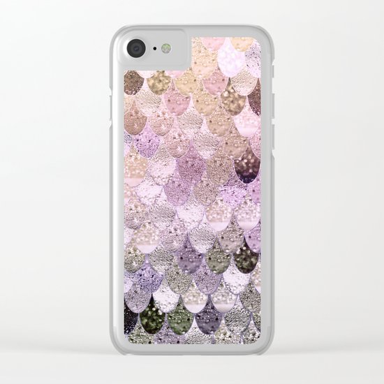 SUMMER MERMAID MOONSHINE GOLD Clear iPhone Case