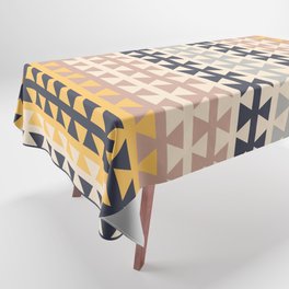Desert Boho Ethnic Pattern with Triangles Tablecloth