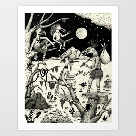 Welcomed Into the Fold By Other Strange Birds Art Print