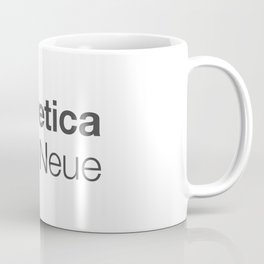 Helvetica Neue red & grey Coffee Mug
