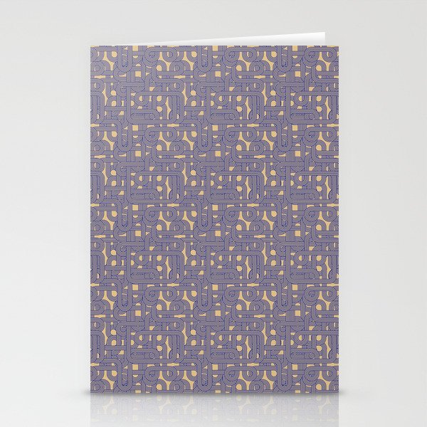 Geo Purple Stationery Cards